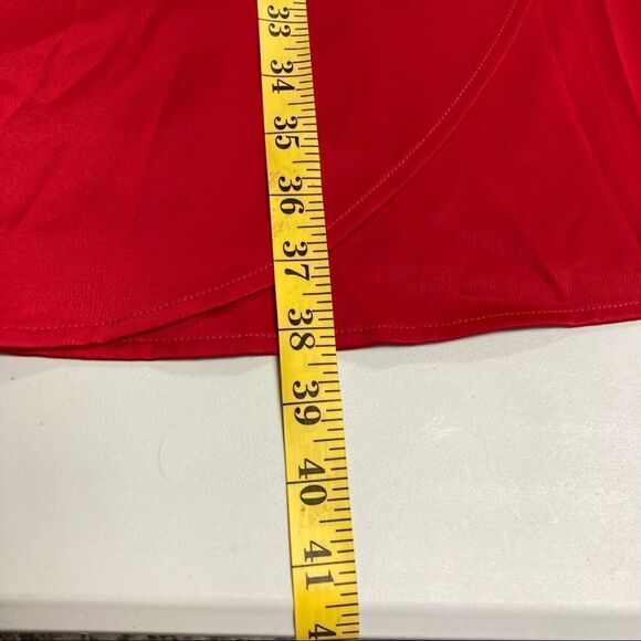 A.NEW.DAY.‎ Women’s Red Dress  Size XL Faux Wrap - Picture 6 of 7